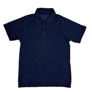 Lululemon Metal Vent Blue Short Sleeve Polo Shirt